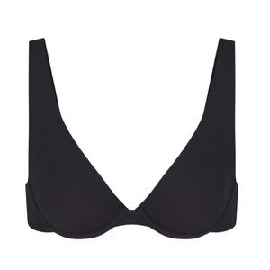 SKIMS Fits Everybody High Apex Demi Bra - Onyx - Size 46D - NWT